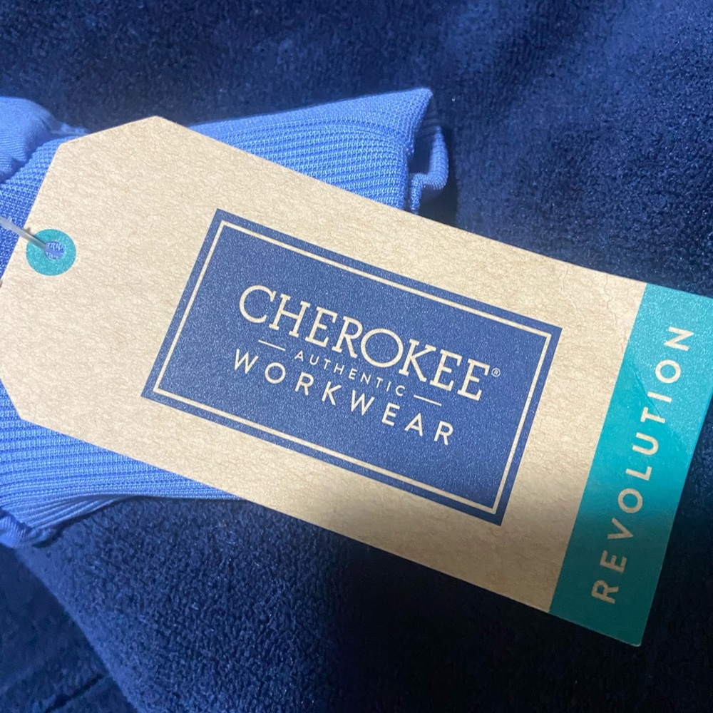 Cherokee Blue Scrub Jacket - Picture 5 of 5
